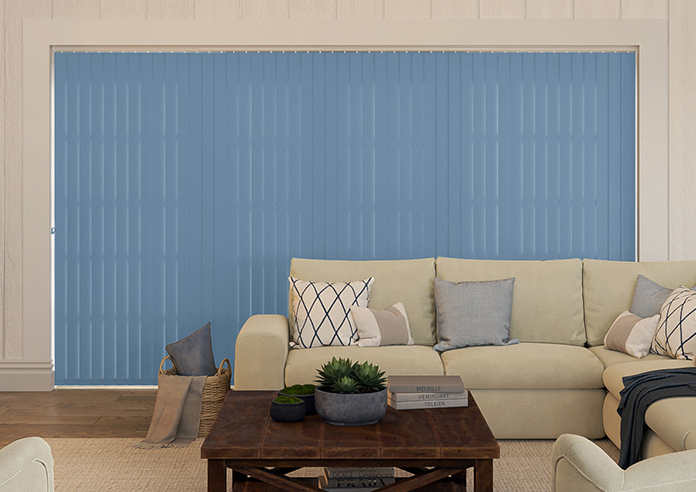 Trinity (Blackout), Delph Blue - Vertical Blind - Image 6